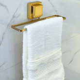 Toalheiro de Rosto com Ventosa Dourado - Ela Decora